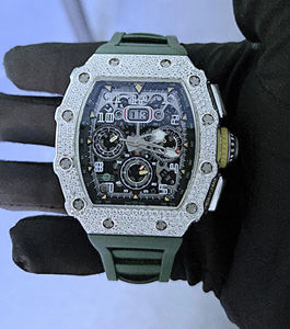 Reloj de Lujo de Calidad Estándar para Hombre y Mujer, Colección de 41 mm, Claridad VVS, Diamante Moissanite, Movimiento de Cuarzo - Product Image 1