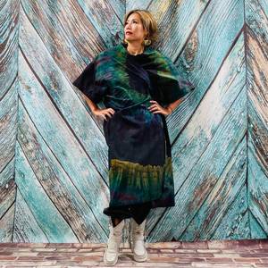 Belle Nouveau Kimono Robe D'été Surdimensionné Vacances Look Boho Festival Bohème Boho Chic À La Mode Femmes Tie Dye Kimono - Product Image 6