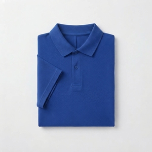 Chemise Urbaine Unisexe en Tricot à Manches Courtes, Col Classique, Style Minimaliste, Décontractée, Streetwear, Anti-Plis, Séchage Rapide, Respirante - Product Image 3