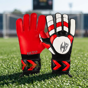 Goalkeeper Gloves Custom Logo Best Quality Finger Save Goalkeeper Gloves Extra Finger Protection Latex Goalkeeper Gloves OEM - Product Image 6