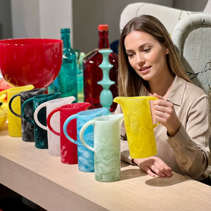 Best Quality Antique-Design Resin Jug New Color Shaded Trending Pitcher Wine Drinks Dishwasher Safe Eco-Friendly 6L Capacity - Product Image 1