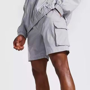 Men Sets Two Piece Custom <b>Windbreaker</b> Shorts and Jackets Tracksuit Reflective Nylon Two Piece <b>Windbreaker</b> Short Sets - Product Image 6