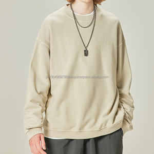 Sudaderas básicas con capucha en blanco Sudaderas con logotipo personalizado para hombre Sudadera de hombro caído de gran tamaño Sudaderas con capucha lisas - Product Image 4