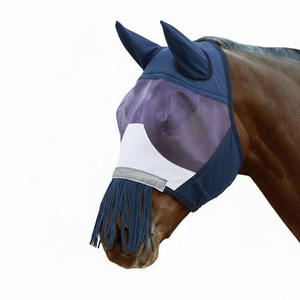 Máscara Antimoscas para Caballos, Moderna y Cómoda, con Protección UV, Orejas, Transpirable, Elástica, con Cubiertas de Malla para los Ojos - Product Image 6