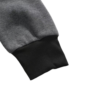 Sudadera con Capucha Gris para Hombre, Corte Ajustado, Tejido de Algodón, Informal, con Bolsillo, para Otoño - Product Image 3