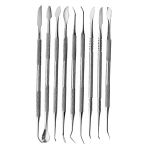 Spatule à ciment dentaire RWS INSTRUMENTS autoclavable, certifiée CE Classe I, en acier inoxydable résistant à la corrosion, outil de mélange moleté - Product Image 1