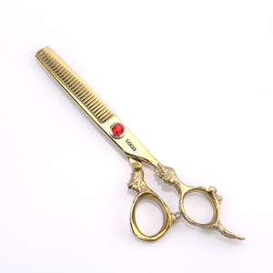 Tijeras de Peluquería Profesionales de Acero Inoxidable de 5 Pulgadas con Mango de Cerámica Afilado para Diestros, Color Morado - Product Image 2