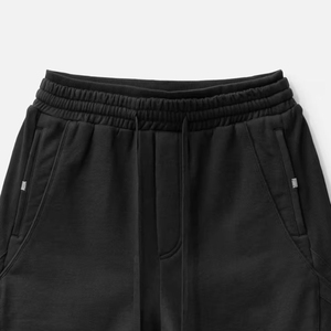 Shorts de Playa para Mujer, Negros, Tejidos, con Cordón Ajustable, Bolsillos, Transpirables, Cintura Media, Color Sólido - Product Image 2