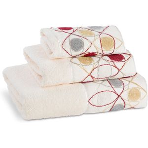 Set di 3 Asciugamani da Bagno Sedona Modern Luxury, 100% Cotone Beige, Morbidi e Assorbenti, Set di Asciugamani Confortevoli - Product Image 1