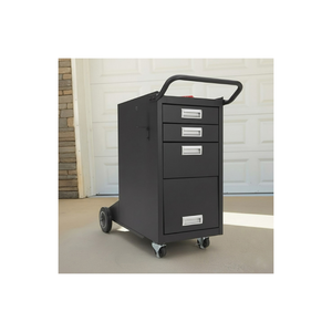 Portable 3 Drawer Welding <b>Cabinet</b> With Heavy Duty Steel Frame, Tool Storage Compartments, Side Handle And Durable <b>Wheels</b> GAR051 - Product Image 1
