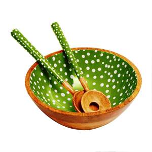 Cuillères à salade uniques, écologiques, revêtues de résine, compatibles lave-vaisselle, 11 pouces, pour la maison et la cuisine, fabriquées en Inde - Product Image 6