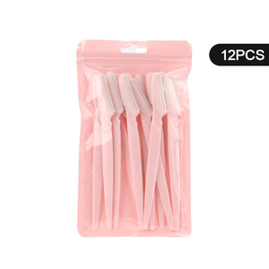 Lot de 12 rasoirs Dermaplaning noirs pour sourcils et visage, avec étui de protection, pour femmes et hommes - Product Image 3