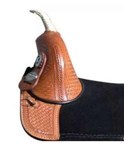 TI101OA070 Silla de Montar Occidental Personalizada de Cuero Genuino Premium sin Arco con Herrajes de Acero Inoxidable para Equitación - Product Image 3