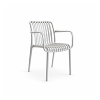 Chaise ergonomique moderne en plastique pour cantine scolaire, parc, zone de réception – Assise confortable avec dossier, empilable et imperméable