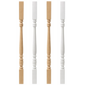 Barandillas de Madera Modernas con Peldaños Decorativos Tallados en Álamo, Piezas de Escalera Ecológicas y Duraderas para Balcón - Product Image 1