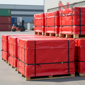 Lona de Plástico Roja de Alta Resistencia, Protegida Contra Rayos UV, Impermeable, Para Almacenes Exteriores, Agricultura y Soluciones de Almacenamiento - Product Image 4