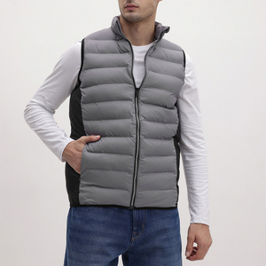 Chaleco de Lona con Logotipo Personalizado para Hombre, Corte Regular, Resistente al Agua, Invierno, Unisex, Cuello Alto con Cremallera, Transpirable, Ropa Exterior Informal para Exteriores - Product Image 1