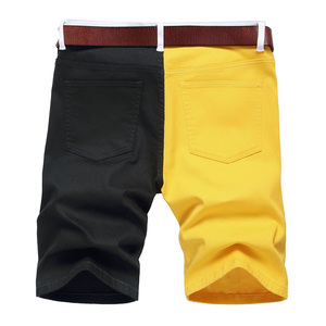 Pantalones Cortos de Mezclilla de Moda Urbana para Hombre, Logotipo Personalizado, Cintura Elástica, Fabricante, Jeans de Primera Calidad, Pantalones Cortos de Mezclilla Lavados - Product Image 4