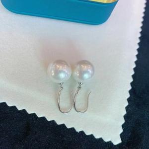 Pendientes de Perlas de Agua Dulce de 7-8 mm Estilo Reina para Mujer, Elegantes y con Temperamento, con Joyería de Perlas Naturales en Oro de 14K - Product Image 3