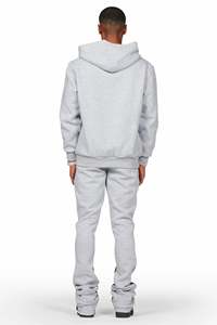 Ensembles de survêtements d'hiver respirants en molleton 100 % coton de haute qualité pour hommes, grandes tailles, manches régulières, personnalisables - Product Image 5