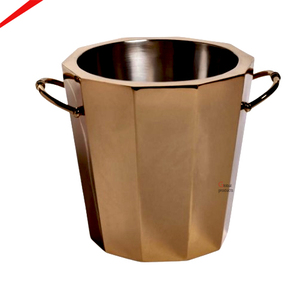 Seau à glace métallique le plus vendu pour refroidir les boissons, idéal pour la bière, le vin et le champagne lors de fêtes - Product Image 1