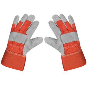 Guantes de Trabajo de Seguridad para Soldadura, Resistentes al Calor, de Cuero Vacuno, Precio al por Mayor, Antideslizantes, Servicio OEM - Product Image 1