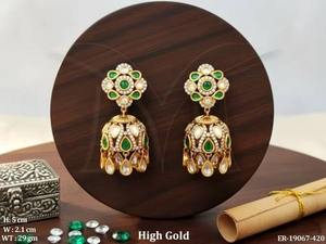 Boucles d'oreilles exclusives pour les grandes cérémonies de mariage et bijoux pour événements culturels traditionnels, pour les spectacles de danse nuptiale, à prix de gros - Product Image 5