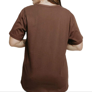 เสื้อยืดคอกลมโอเวอร์ไซส์สำหรับผู้หญิง สีเขียวมะกอก แห้งเร็ว ทรงหลวม แขนสั้น ผ้าเจอร์ซีย์ถัก ใส่ได้ทั้งฤดูใบไม้ผลิและฤดูร้อน - Product Image 5