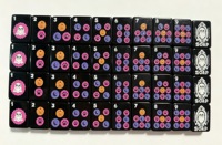 Jeu de Mahjong Américain Bulldog d'Halloween avec 160 tuiles en acrylique et motifs décoratifs pour les clubs de Mahjong