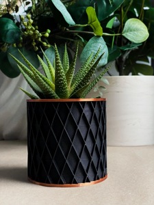 Ensemble de 5 pots modernes noirs, idéaux pour la décoration intérieure, les coins et les couloirs, vente en gros depuis l'Inde - Product Image 2