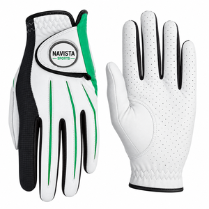 Gants de golf en cuir véritable de qualité supérieure, style Cabretta, respirants, performance optimale, adhérence antidérapante, fabrication OEM ODM personnalisée - Product Image 2
