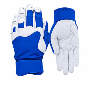 Guantes de Bateo de Cuero Sintético Morado con Cierre de Velcro - Product Image 2