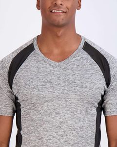 เสื้อยืดออกกำลังกายคอวี แห้งเร็ว สำหรับผู้ชาย เหมาะสำหรับการออกกำลังกาย วิ่ง และเล่นกีฬา ซึมซับเหงื่อได้ดี - Product Image 2