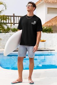 Camiseta estampada para hombre, camiseta gráfica informal a la moda, cuello redondo, tela suave, ropa cómoda y transpirable para verano, ropa de estilo moderno - Product Image 5