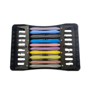 Kit d'instruments dentaires manuels de restauration 10 pièces avec poignées en silicone, outils de remplissage composite et plateau de cassette autoclavable - Product Image 2