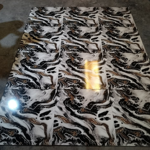 กระเบื้องเซรามิกเคลือบเงาขนาด 60x60 ซม. ดีไซน์ทันสมัยสำหรับบ้านหรูหรา กระเบื้องปูพื้นลายหินอ่อนสีดำขนาด 600x600 มม. สำหรับปูพื้น - Product Image 6