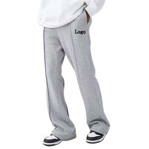 Heavyweight 550GSM Street Wear Stacked Leg Pants Stacked <b>Flare</b> Sets Sweatpants <b>Low</b> Price Men Sweatpants Fashion Wear Pants - Product Image 1