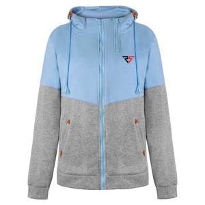 Sudaderas con capucha de moda de dos colores para mujer Sudaderas en blanco de color sólido personalizadas Sudaderas con capucha de algodón de gran tamaño para mujer - Product Image 4