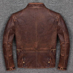 <b>Men</b>’s PU Leather <b>Jacket</b> Stylish Casual Fashion Coat for Autumn and Winter Custom <b>Men</b>’s Cowhide Leather <b>Jacket</b> Fashion Motorcycle - Product Image 1