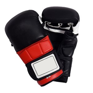 ถุงมือหนังสำหรับชกมวย MMA แบบสปาร์ริง ราคาสมเหตุสมผล พร้อมโลโก้แบบกำหนดเอง ชุดศิลปะการต่อสู้ ถุงมือ MMA สีตามสั่ง - Product Image 1