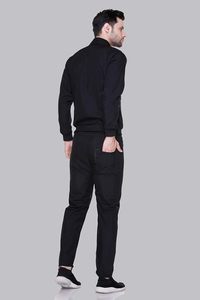 Conjunto Deportivo Verde Oscuro para Hombre, Chaqueta con Cierre Completo, Pantalones con Cintura Elástica y Bolsillos Laterales, Ropa Casual de Otoño - Product Image 2
