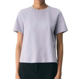 Women Cotton T Shirt Casual Soft Loose Fit Short Sleeve Crew Neck Basic Tee OEM ODM Manufacturer Custom Wholesale Bulk Wear - Product Image 1