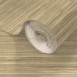 Organic Fiber Grasscloth Wallpaper Checkered Waterproof Woven Textured Wall Finish for Residential Office Villa Interiors - Product Image 2