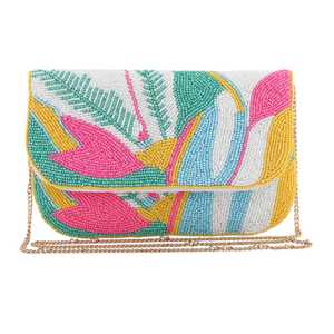 Bolso de Mano Bordado con Diseño Floral, para Fiestas Casuales y Bodas, Elegante y Hecho a Mano - Product Image 4