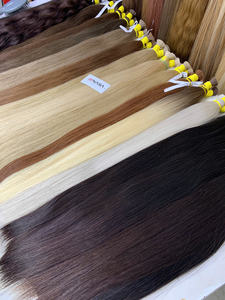 Chaude En Gros En Vrac Vierge Super Double Dessiné Longue Ligne Droite Vietnamien Cheveux Bruts Couleur Brun Clair - Product Image 6