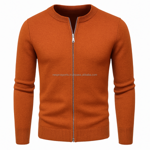Casual <b>Men's</b> Zipper <b>Sweater</b> Warm Knitwear <b>Cardigan</b> with Print Pattern <b>for</b> Winter Price - Product Image 6