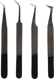 Pince à épiler métallique personnalisable de haute qualité pour extensions de cils, pointue, pour matériaux de fibres de cils complets, marque privée, vente en gros - Product Image 4