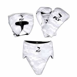 Set de Boxeo Fly: Protector de Cabeza de Cuero Camuflado, Guantes, Protector Inguinal, Equipo de Entrenamiento, Equipo de Protección - Product Image 3