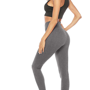 Leggings de sport taille haute à séchage rapide et extensibles pour femme, couleur unie, effet gainant abdominal, pour fitness, yoga et course à pied - Product Image 5