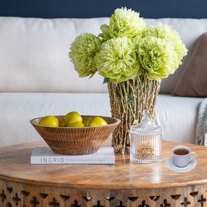 Ciotola Decorativa Rotonda in Legno per Articoli Domestici - Product Image 5